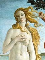 Detail of Botticelli's The Birth of Venus.